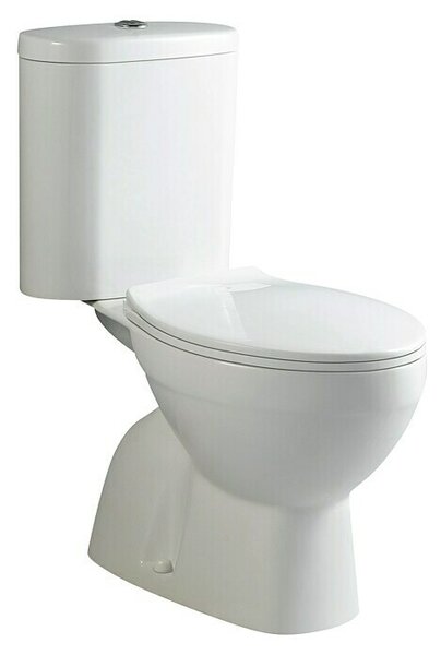 Set stajaća WC školjka s daskom Basic (Š x V: 64,5 x 76,5 cm, Bijela)