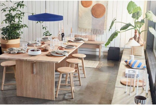 Viseće Svjetiljka OYOY Living Design, Hat Large, Plava, Blagovaonica, Metal, Skandinavski