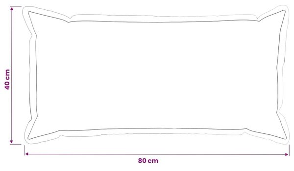 Presvlaka za jastuk 12 pcs HOUTEN Svjetlosiva 40 x 80 cm Baršun - Svjetlosiva 40 x 80 cm 12