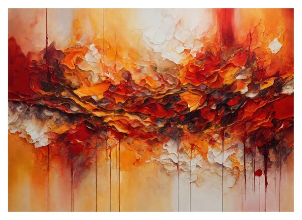 Staklena slika - Apstrakcija (70x50 cm)
