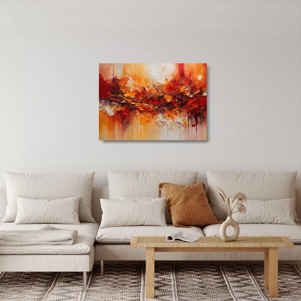Staklena slika - Apstrakcija (70x50 cm)