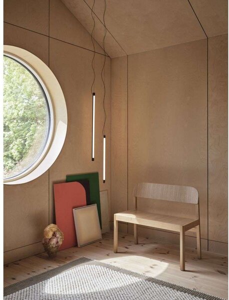 Viseće Svjetiljka Muuto, prigušiv, Crno, Blagovaonica, Aluminij