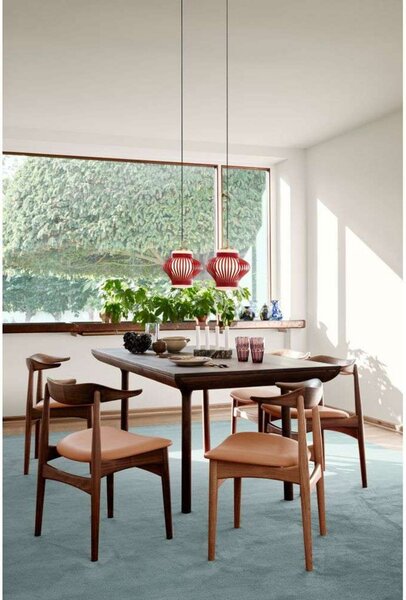 Viseće Svjetiljka Warm Nordic, Opal Lamella, prigušiv, Smeđa / hrđa, Blagovaonica, Metal, Vintage