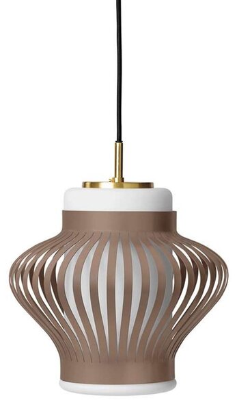 Viseće Svjetiljka Warm Nordic, Opal Lamella, prigušiv, Smeđa / hrđa, Blagovaonica, Metal, Vintage