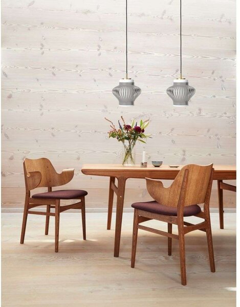 Viseće Svjetiljka Warm Nordic, Opal Lamella, prigušiv, Smeđa / hrđa, Blagovaonica, Metal, Vintage