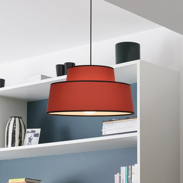 COREP Lampion Mallorca, terakota, Ø 38 cm, pamuk, prigušiva, Smeđa / hrđa, Dnevni boravak/blagovaonica, Tkanina / tekstil