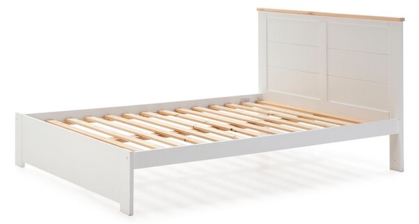 Bijeli bračni krevet s podnicom 160x200 cm Akira – Marckeric