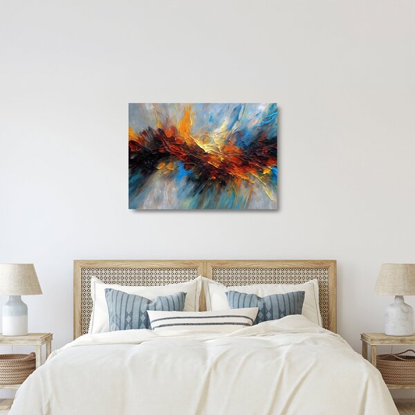 Staklena slika - Tekstura boje (70x50 cm)
