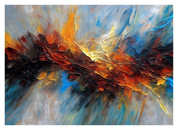 Staklena slika - Tekstura boje (70x50 cm)