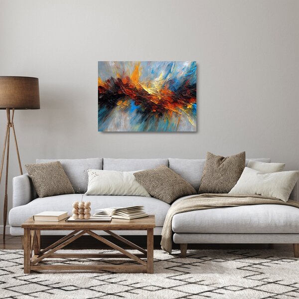 Staklena slika - Tekstura boje (70x50 cm)