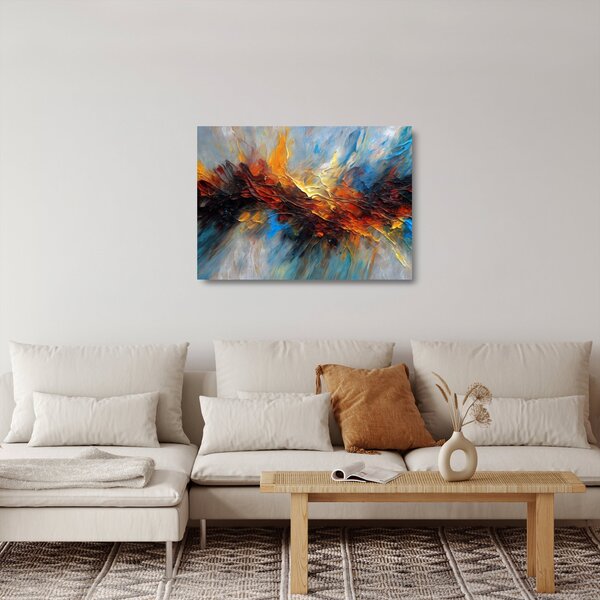 Staklena slika - Tekstura boje (70x50 cm)