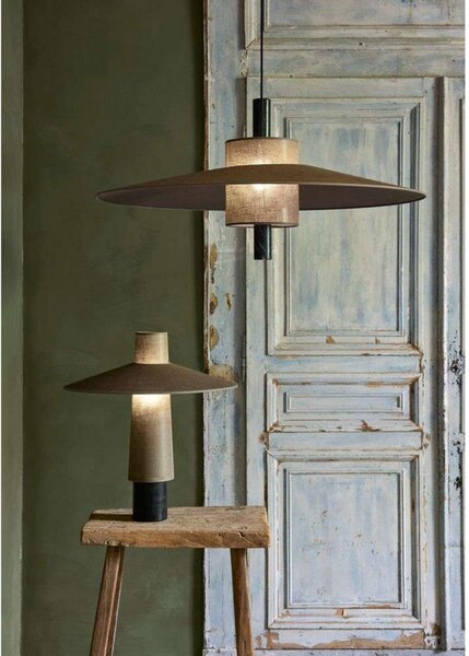 Stolne Lampa Forestier, Thésée, Smeđa / hrđa, Dnevna soba, Tkanina / tekstil, Boho