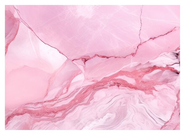 Staklena slika - Ružičasti mramor (70x50 cm)