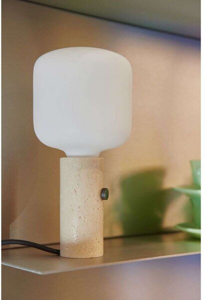 Core Visilica/Stolna lampa Krema Travertine - Made By Hand