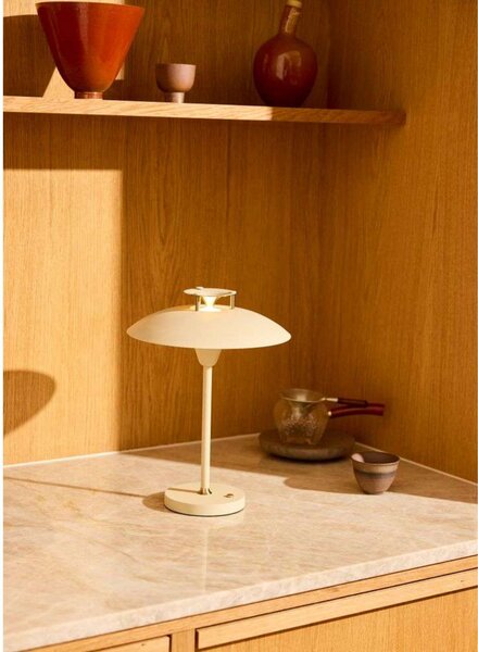Stolne Lampa Halo Design, prigušiv, Bež, Dnevna soba, Metal
