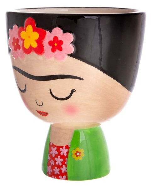 Kamena ukrasna tegla za cvijeće ø 12 cm Frida – Sass & Belle