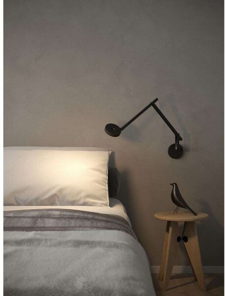Zidne Svjetiljka Rotaliana, Crno, Dnevna soba, Aluminij