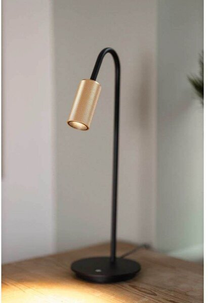 Decor T1 LED Stolna lampa Dim. Crna/Mesing - Antidark