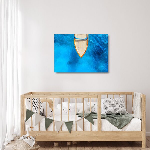 Staklena slika - Ljetni brod (70x50 cm)