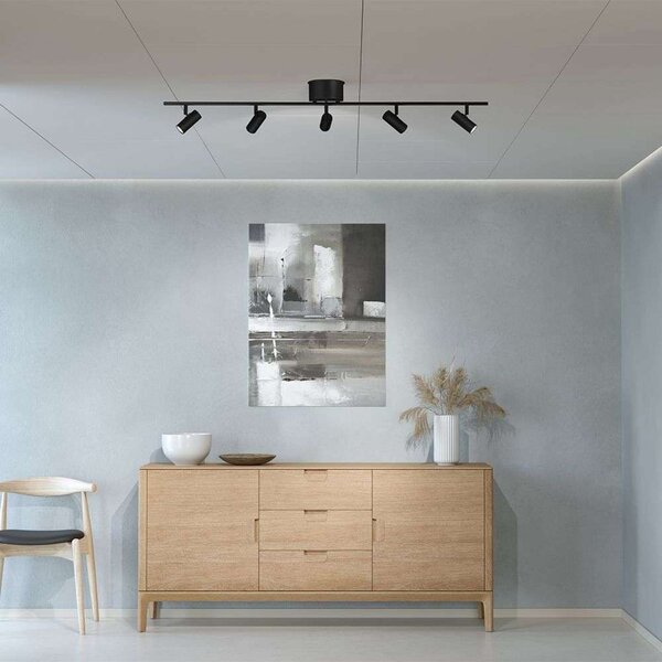 Cato 5 Stropna Lampa Mat Crna/Mat Crna - Belid