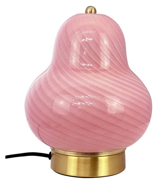 Stolne Lampa Dyberg Larsen, Lucy, Ružičasta ruža, Dnevna soba, Staklo, Skandinavski