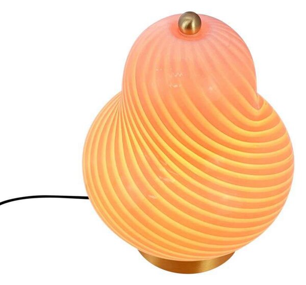 Stolne Lampa Dyberg Larsen, Lucy, Ružičasta ruža, Dnevna soba, Staklo, Skandinavski