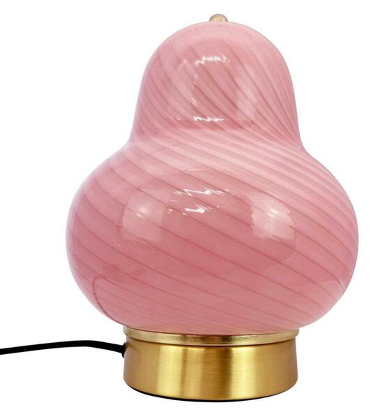 Stolne Lampa Dyberg Larsen, Lucy, Ružičasta ruža, Dnevna soba, Staklo, Skandinavski
