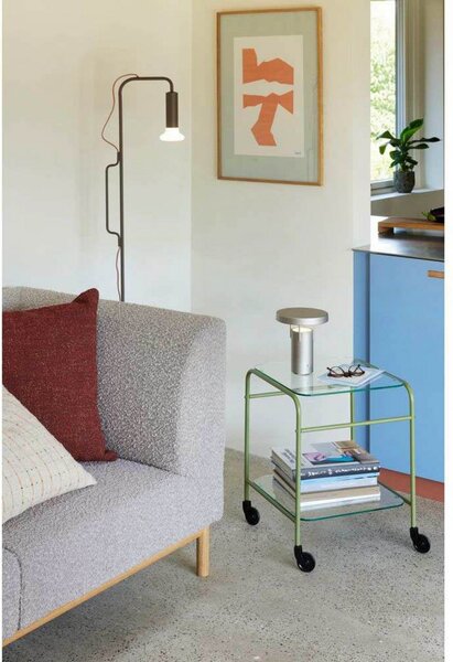Podne Lampa Hübsch, Smeđa / hrđa, Dnevna soba, Metal, Dizajn
