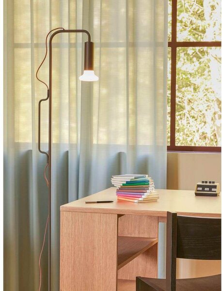 Podne Lampa Hübsch, Smeđa / hrđa, Dnevna soba, Metal, Dizajn