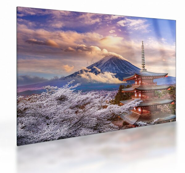 Staklena slika - Planina Fuji (70x50 cm)