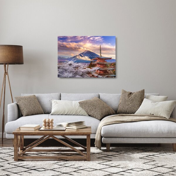 Staklena slika - Planina Fuji (70x50 cm)