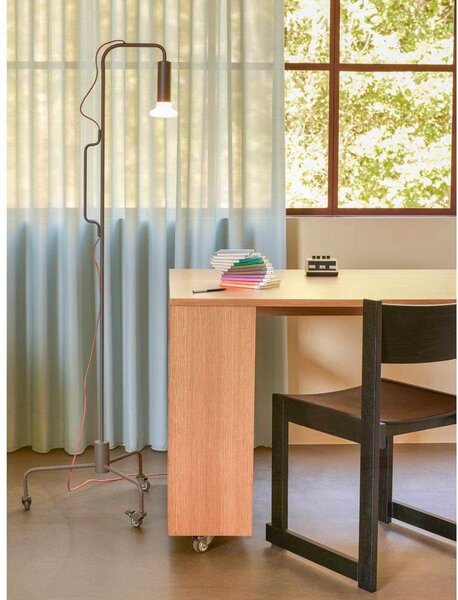Podne Lampa Hübsch, Smeđa / hrđa, Dnevna soba, Metal, Dizajn