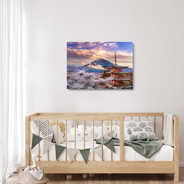 Staklena slika - Planina Fuji (70x50 cm)