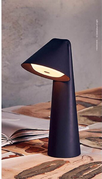 Stolne Lampa FRANDSEN, Ami, prigušiv, Smeđa / hrđa, Blagovaonica, Plastika, Moderan