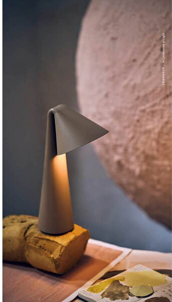 Stolne Lampa FRANDSEN, Ami, prigušiv, Zelena, Blagovaonica, Plastika, Moderan