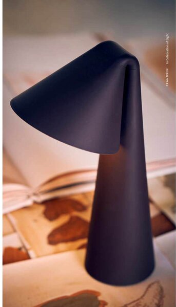 Stolne Lampa FRANDSEN, Ami, prigušiv, Smeđa / hrđa, Blagovaonica, Plastika, Moderan