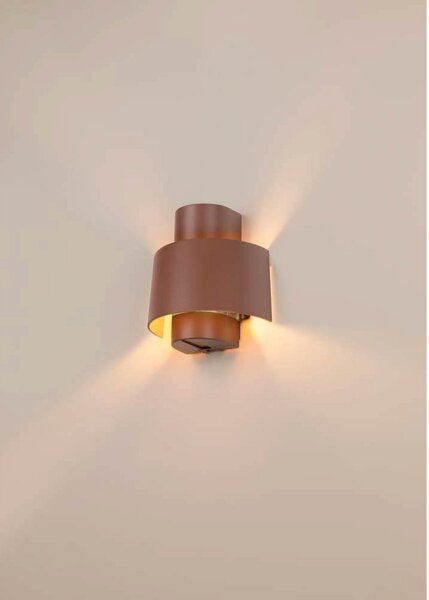 Zidne Svjetiljka SLV, Smeđa / hrđa, Terasa, Aluminij