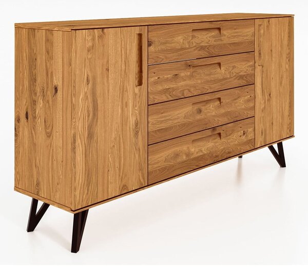 Visoka hrastova komoda 182x100 cm Golo - The Beds