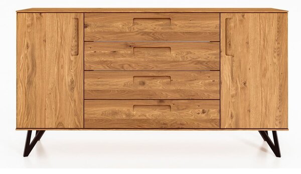 Visoka hrastova komoda 182x100 cm Golo - The Beds