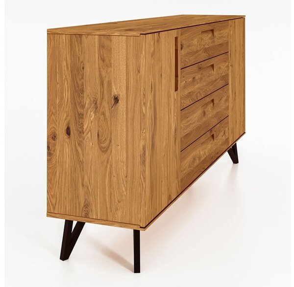 Visoka hrastova komoda 182x100 cm Golo - The Beds