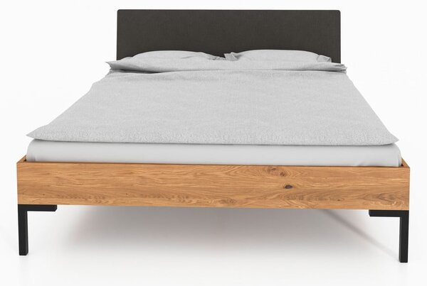 Bračni krevet od hrastovine s tapeciranim uzglavljem 180x200 cm Abises 1 - The Beds