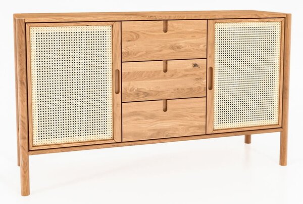 Niska komoda od hrastovine 142x84 cm Pola - The Beds