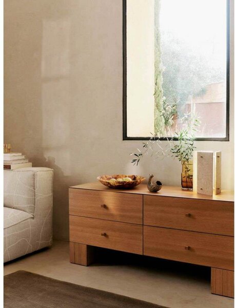 Stolne Lampa ferm LIVING, Bež, Blagovaonica, Kamen