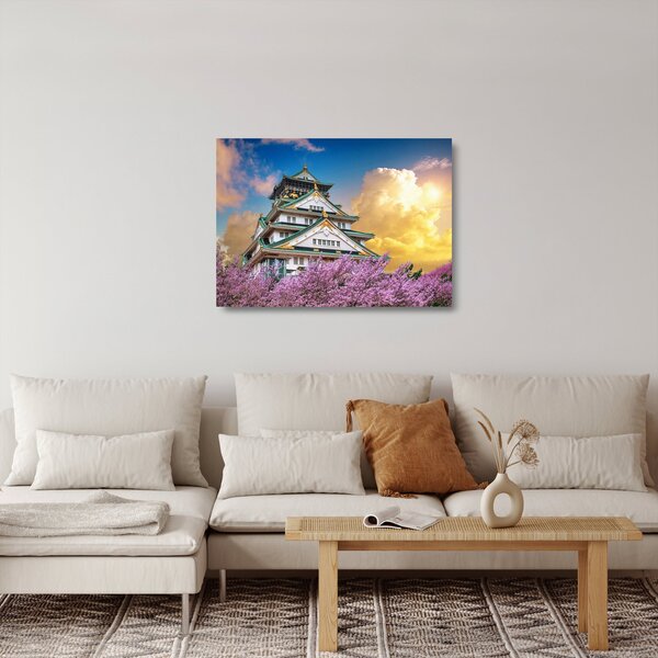 Staklena slika - Dvorac Osaka (70x50 cm)