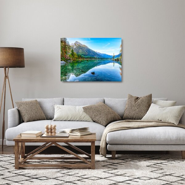 Staklena slika - Jezero Hintersee (70x50 cm)