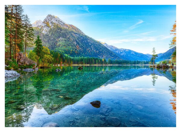 Staklena slika - Jezero Hintersee (70x50 cm)