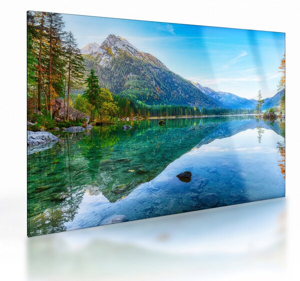 Staklena slika - Jezero Hintersee (70x50 cm)