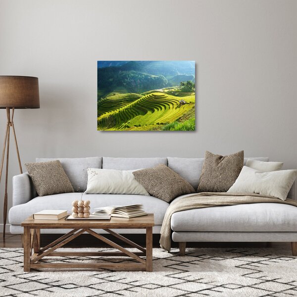 Staklena slika - Koncert na rižinim terasama (70x50 cm)