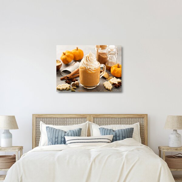 Staklena slika - Latte od bundeve (70x50 cm)
