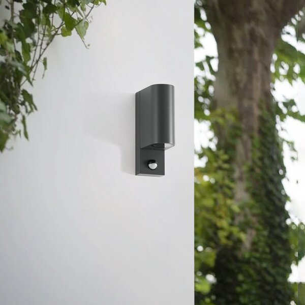 Vanjske Svjetiljka Lindby, Palina, prigušiv, Crno, Balkon, Aluminij, Moderan
